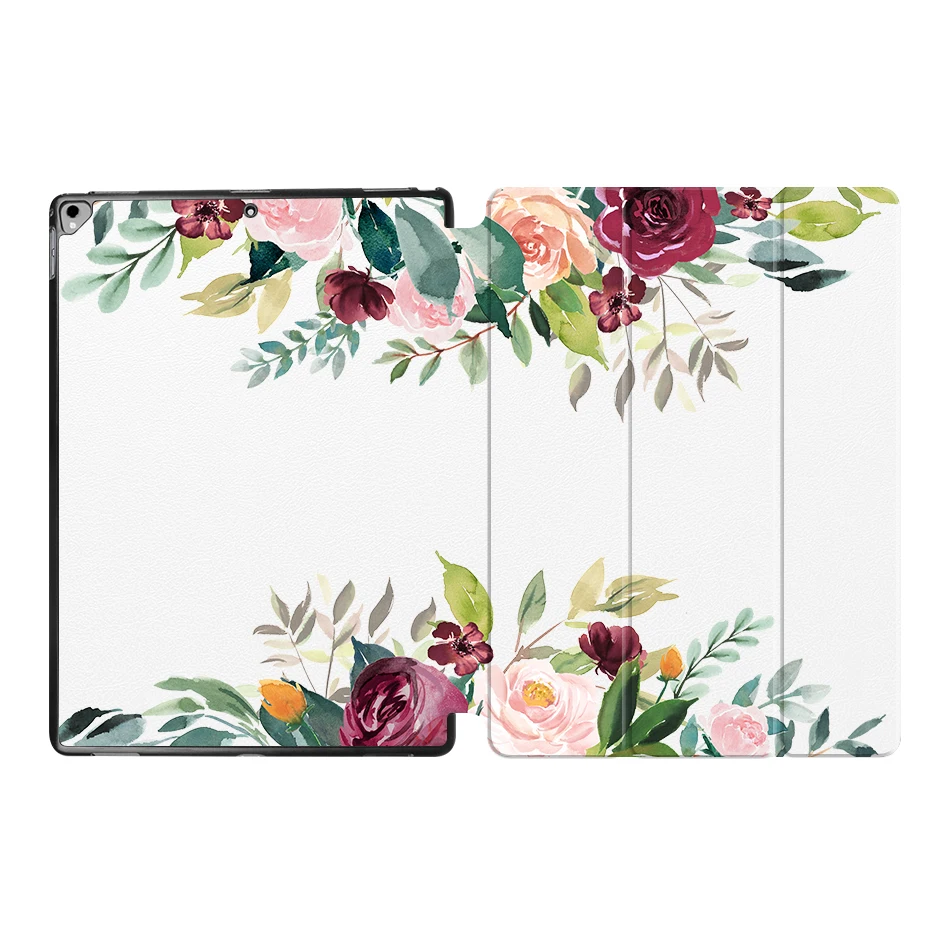 IP08 MTT Flower чехол для планшета для iPad Pro 12,9 '' из искусственной кожи откидная подставка смарт-чехол защитный чехол A1584 A1652 A1670 A1671 - Цвет: IP08