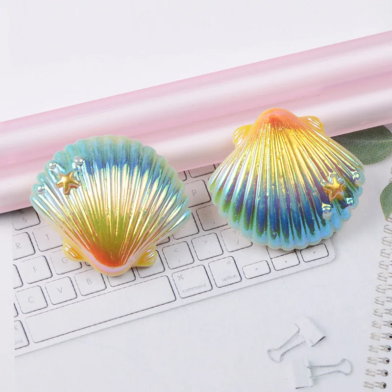 Simulation Gradient Illusion Shell Lizun Slime Accessories Super Light Clay Charms DIY Cream Gel Craft Decoration Materials | Игрушки и