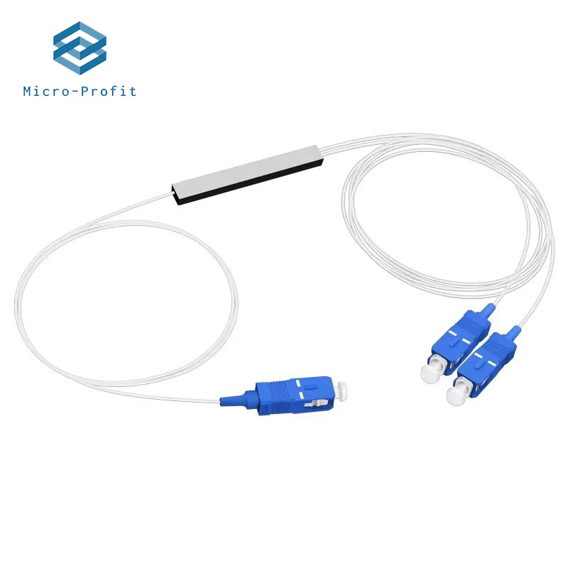 SC/APC SC/UPC 1X2 волоконно-оптический ПЛК сплиттер SC мини стальная трубка Тип 1x2 0 9 мм