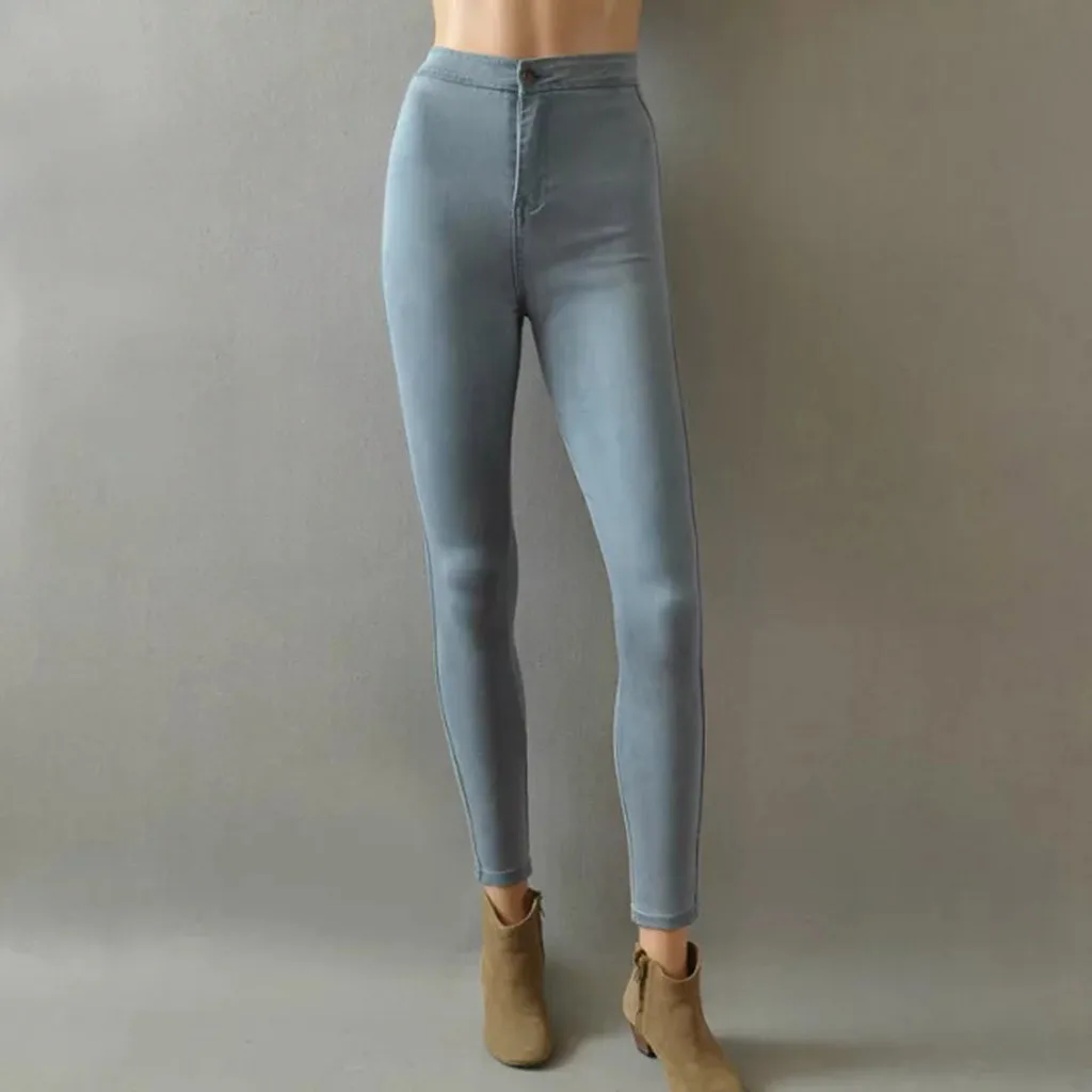 Женские джинсы с высокой талией рваные Осенние новые классические полностью