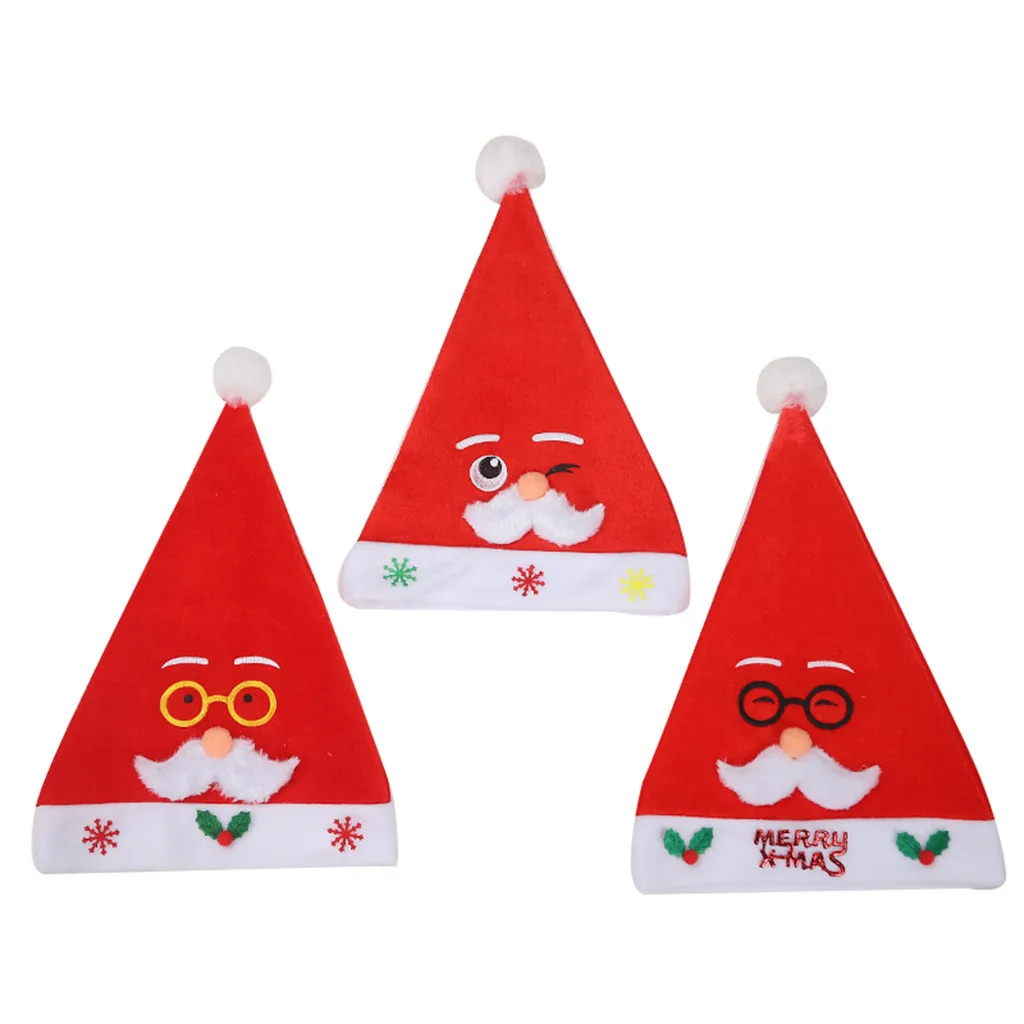 Рождественская шапка Санты для взрослых и детей ролевых игр праздничные