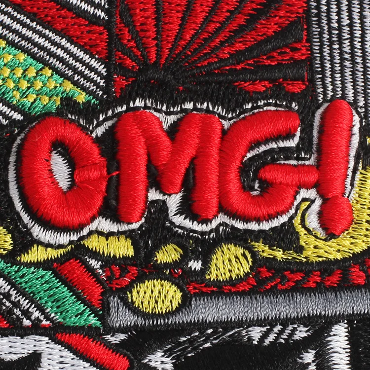 Сексуальные женские нашивки на губы для одежды полосатые Квадратные значки