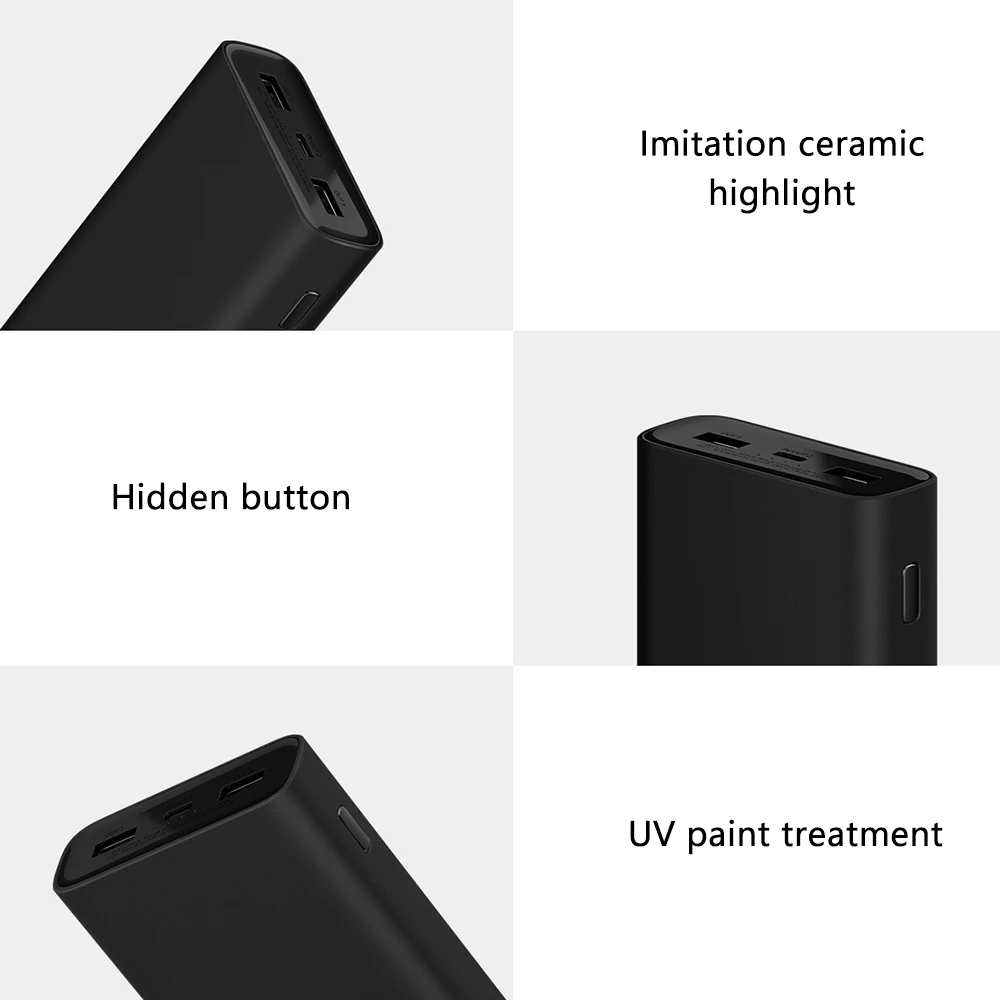 Xiao mi power bank 3 супер быстрое зарядное устройство 20000 мАч 50 Вт Максимальная Быстрая