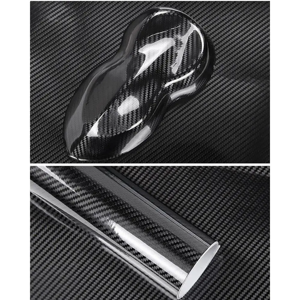 

50x200cm Car Protection Film Auto Appearance Decoration Motorcycle Tablet Stickers Car Styling High Glossy 6D Carbon Fiber