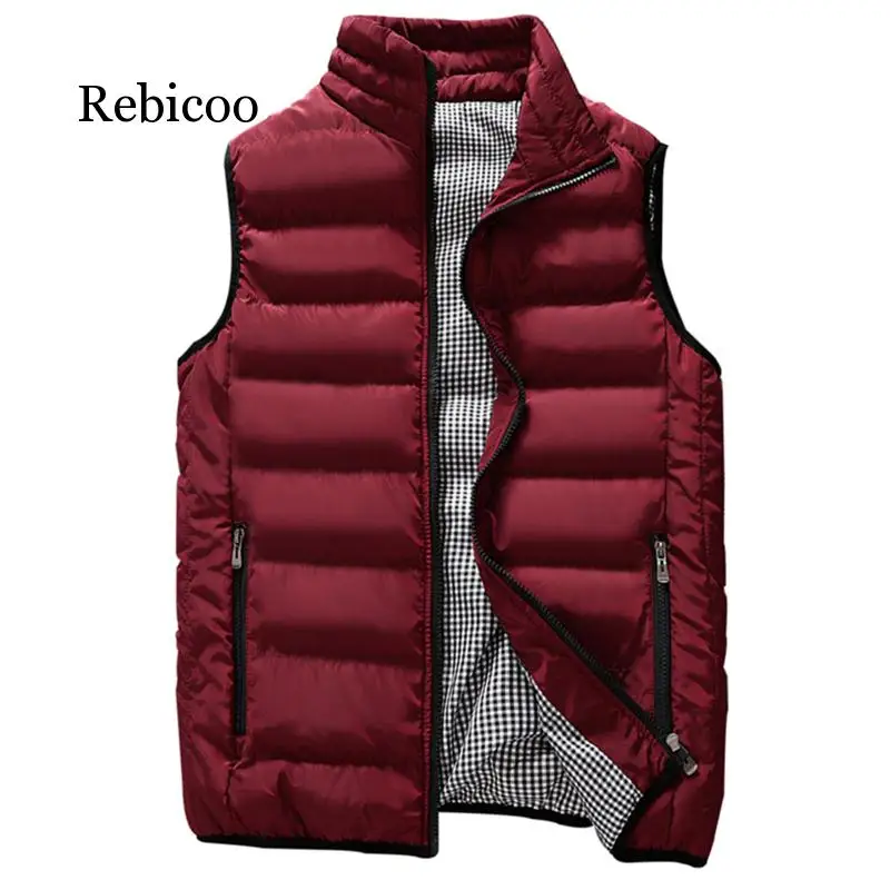 

Мужской жилет без рукавов, теплый повседневный жилет размера плюс 5XL для весны и осени, 2019