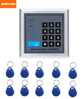 door lock access control system with 10 key fobs support 250 user home offices security system electronic rfid proximity entry