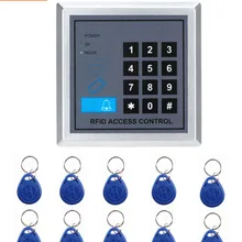 Door Lock Access Control System with 10 Key Fobs support 250 User Home Offices Security System, Electronic RFID Proximity Entry