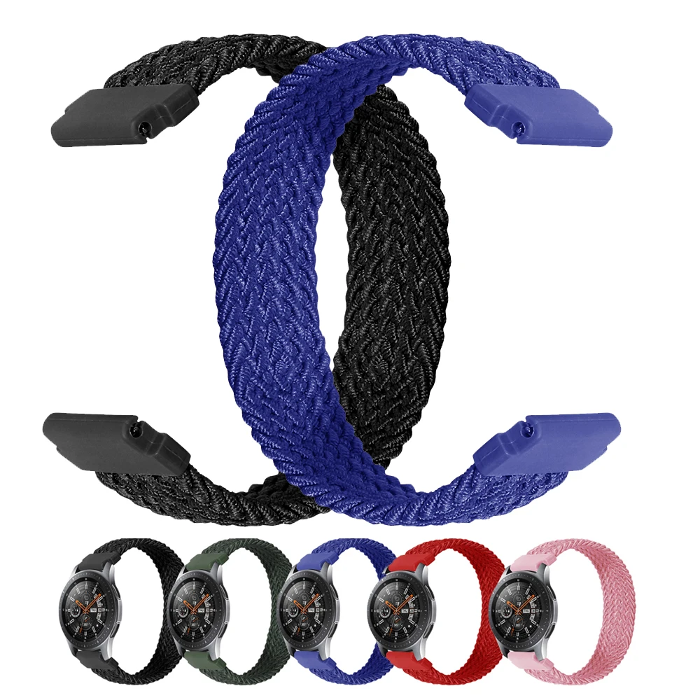 

Нейлоновый ремешок для Galaxy Watch 3 41/45, GearS2 S3 20 22 мм, универсальный для Amazfit Stratos 3/GTR GTS, женский ремешок для наручных часов с принтом