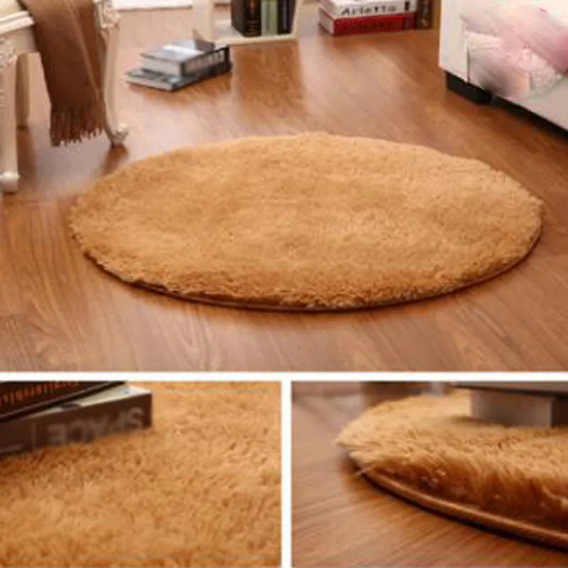 Круглый напольный коврик мягкий ковер для гостиной плюшевый детской комнаты