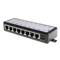 8 ports poe injector splitter for cctv networks camera power over ethernet sub sale