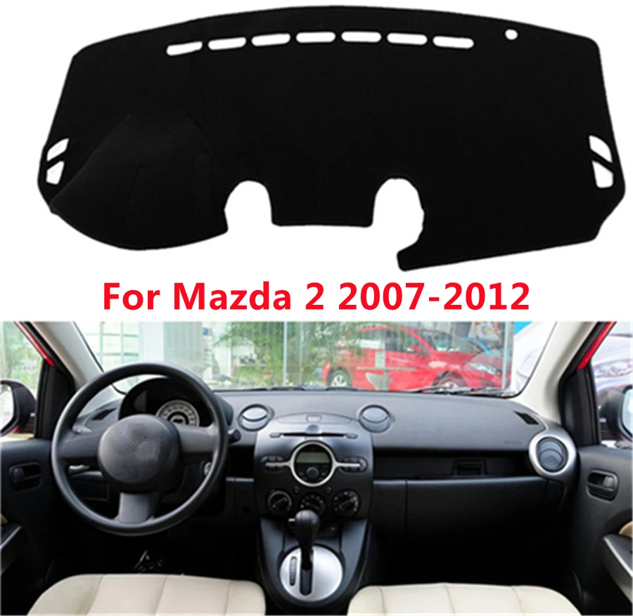

Black Car Dashboard Cover For Mazda mazda2 (2007-2012) 2008-09-10-2011 YEAR Auto Sun Shade Pad Carpet Protector Dash Mat