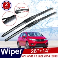 car wiper blades for honda fit jazz 20142019 front window windscreen windshield wipers gk5 2016 2017 2018 car accessories goods