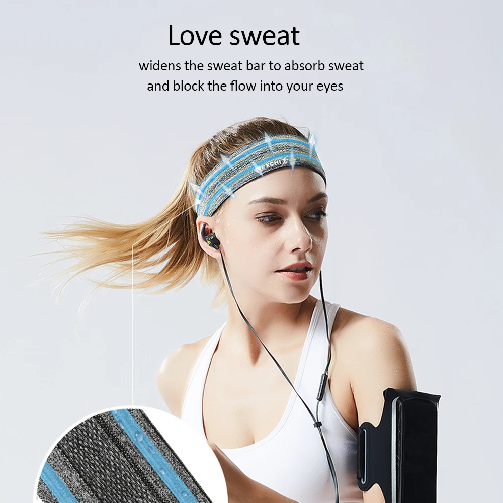 Беговая повязка на голову впитывающий Пот пояс противоскользящая Налобная лента