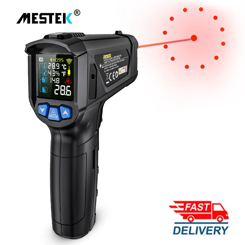 Цифровой инфракрасный термометр лазерный Бесконтактный измеритель температуры