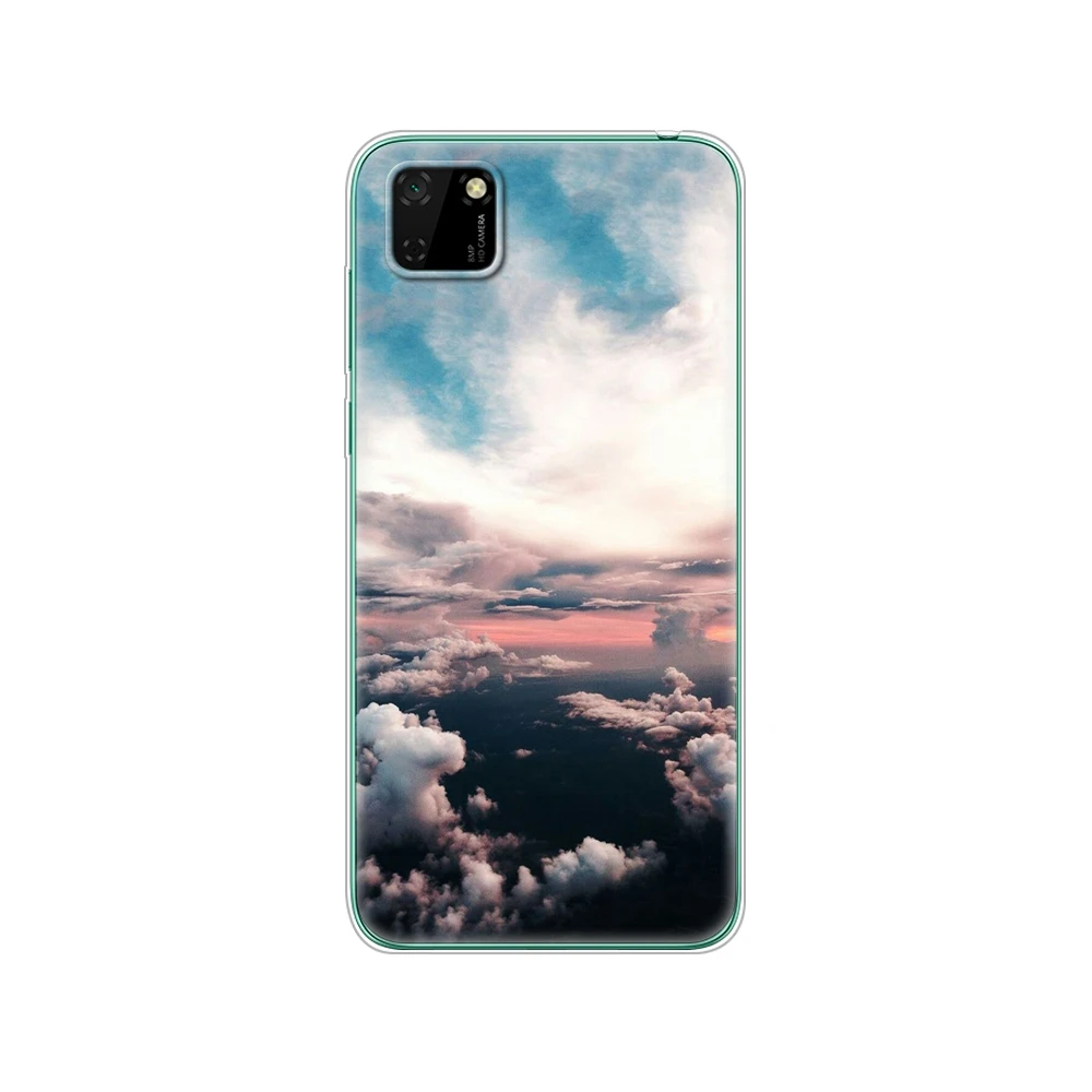 Силиконовый чехол для Huawei Y5P мягкий из ТПУ телефона Сумка с полным покрытием 360
