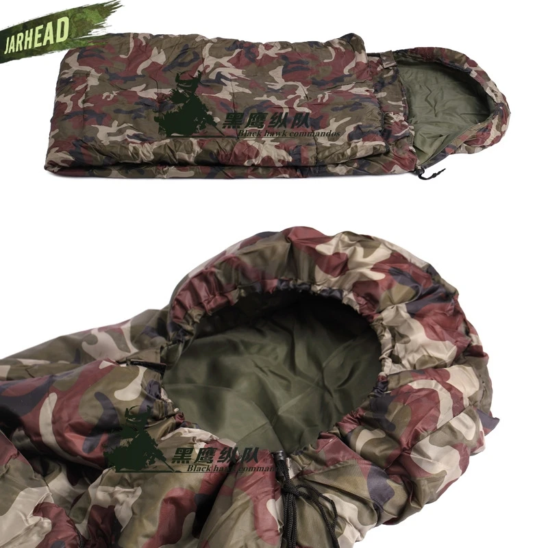 Камуфляжный спальный мешок из полиэфирного волокна водонепроницаемый для