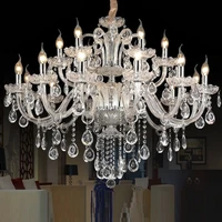 free shipping 15 arms crystal chandelier light luxury modern crystal lamp chandelier lighting champage crystal top k9