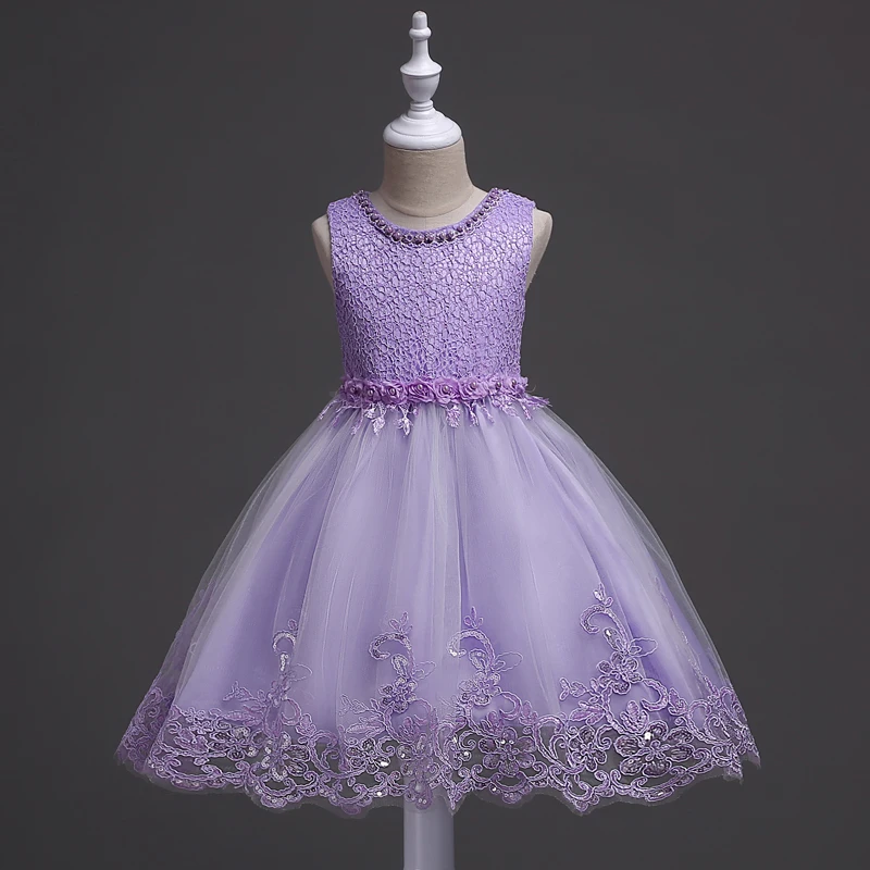 2017 Christmas Girls dresses Embroidery Ball Gown wedding bridesmaids toddlers beauty lace | Детская одежда и обувь