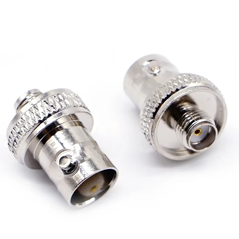 

2pcs SMA Female to BNC female straight rf connector adapter nickel plate