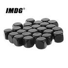 Новинка шт.упак., акриловые черные пустые игральные кости #16, реквизит для обучения, игровые аксессуары, математические инструменты, закругленные углы