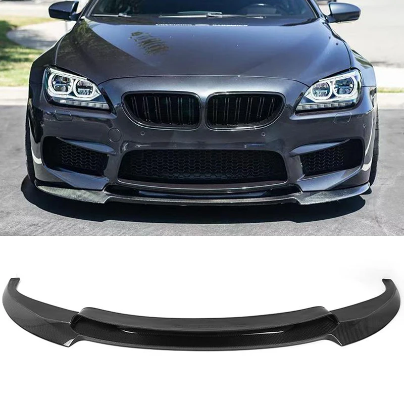 Губа переднего бампера из углеродного волокна для BMW F06 F12 F13 M6 базовый седан