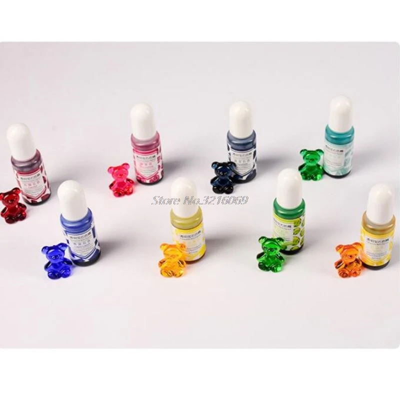 24 цвета эпоксидная смола УФ драгоценный камень пигментная жидкость полимерная