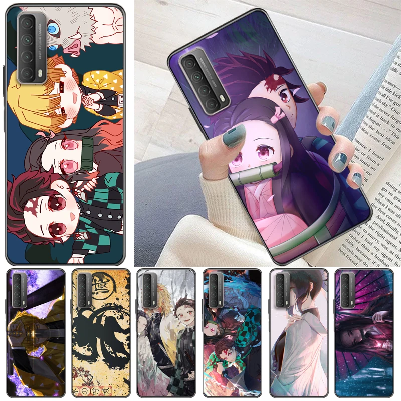 

Demon Slayer Kamado Nezuko Agatsuma Zenitsu Kamado Tanjirou Kimetsu No Yaiba Phone Case For Huawei P Smart Z 2019 2021 Coque