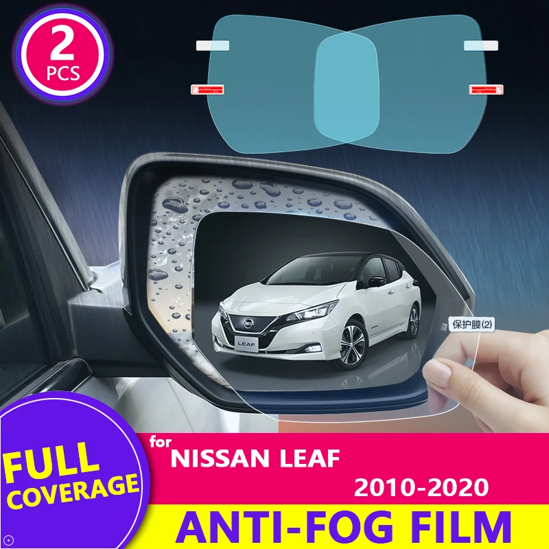 

Противотуманная наклейка на зеркало для Nissan Leaf 2010-2020 (ZE0 ZE1) 2017 2018 2019, полное покрытие, пленка на зеркало заднего вида, автомобильные аксессуар...