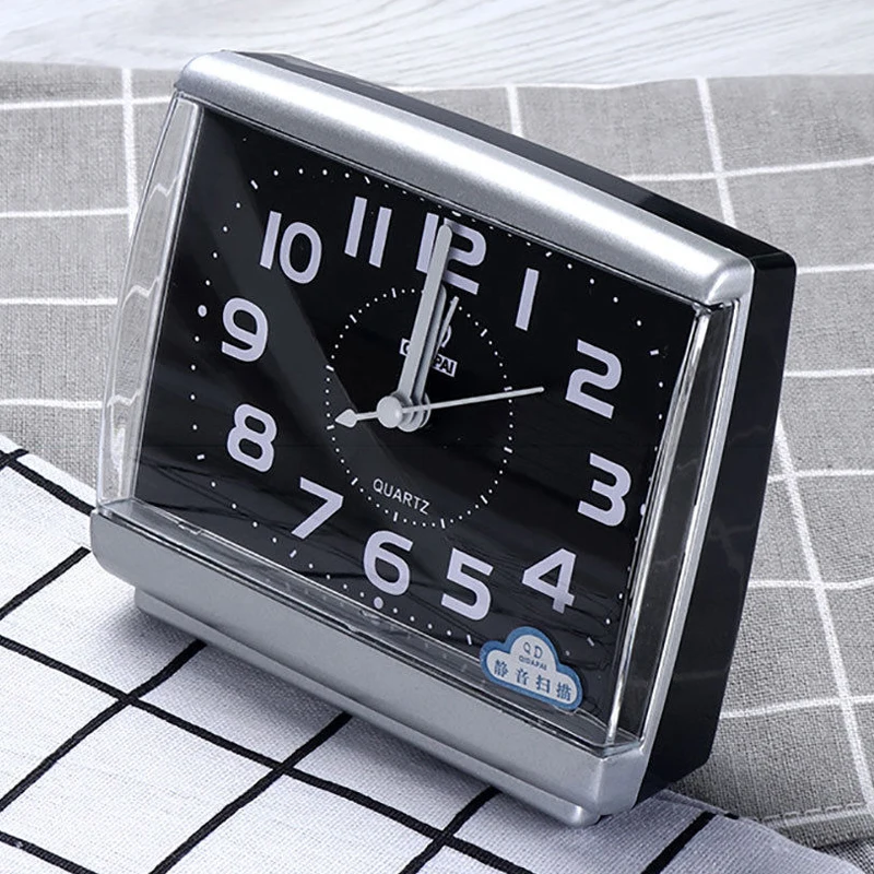 Современные Квадратные настольные часы с будильником для путешествий