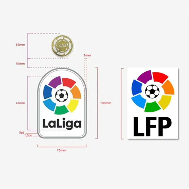 20 LFP набор патчей 17/18 18/19 La liga чемпионы патч La liga значок