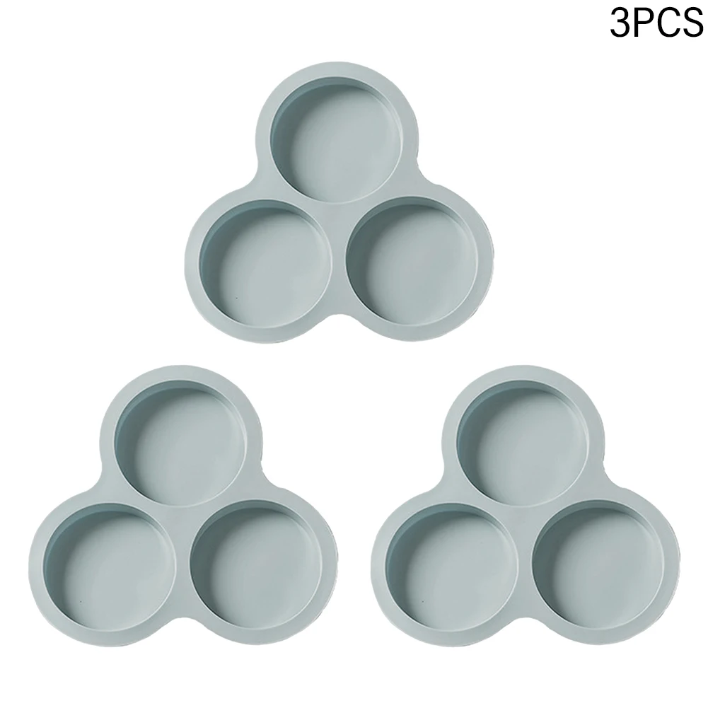 

3pcs Non Stick For Kitchen Practical Pastry Round Flexible Silicone Cake Mold Home Cookies Accessory Bake Tool Washable DIY