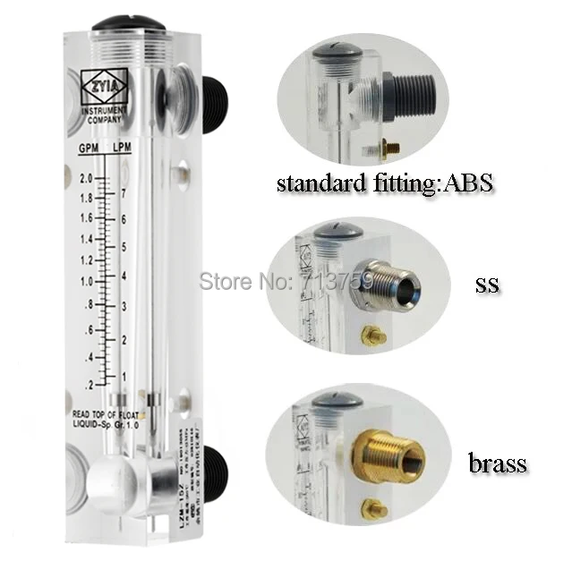 Поплавковый расходомер жидкий ротаметр воздуха газ поплавковый вода без