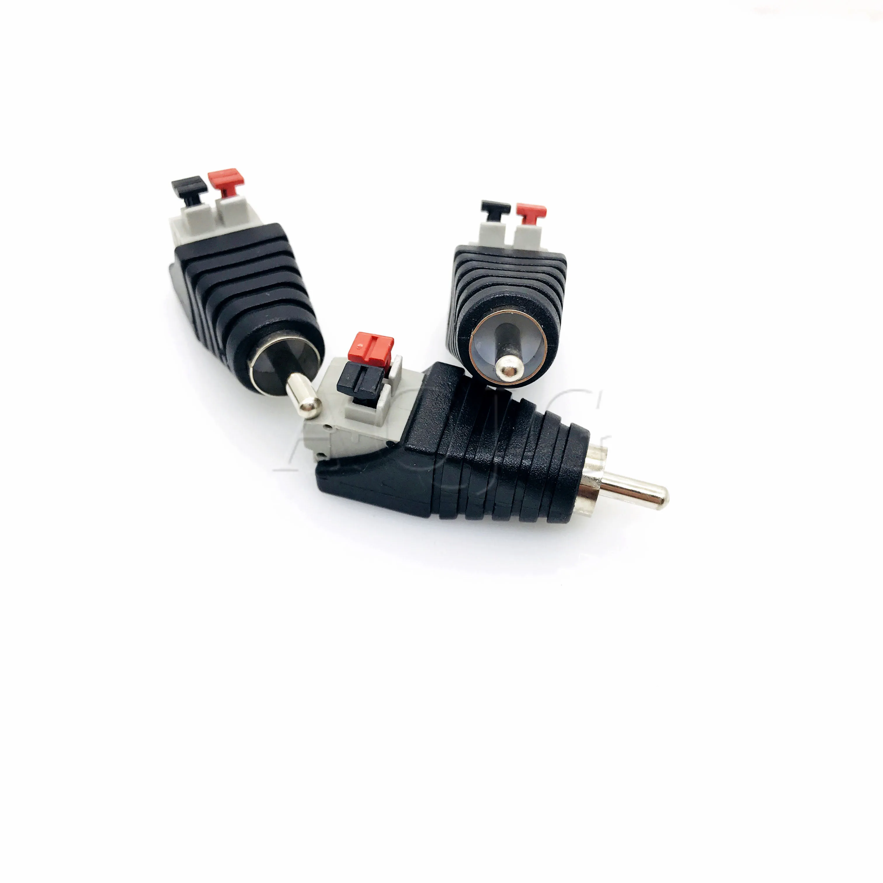 5 шт. новая колонка проводной кабель для Jack RCA пресс штекер мужской адаптер разъем