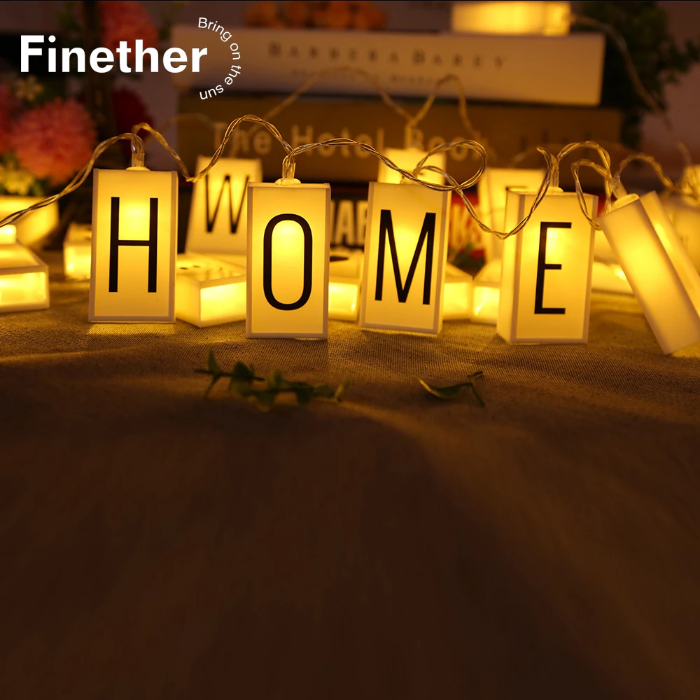 20 светодиодных букв световая коробка шнур AA питание от аккумулятора 2 м