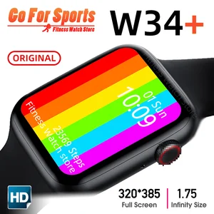W34+ pro smart watch bluetooth call heart rate ecg smartwatch reloj watches iwo pk iwo 13 amazfit gts neo w34 w26 w46 z15 z20 1 Item image