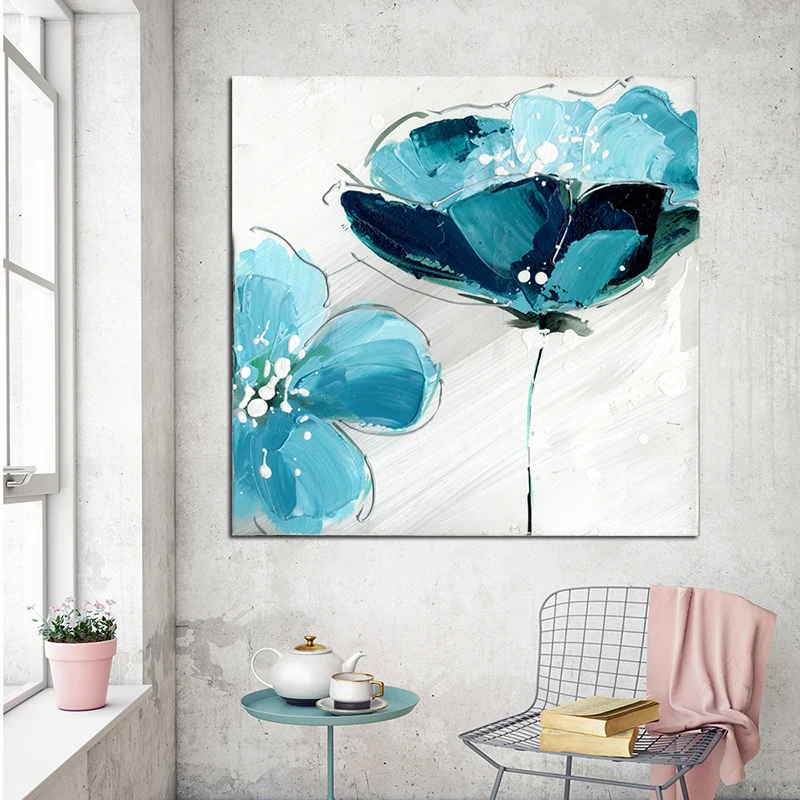 Цветущего лотоса Арт холст рисунок водяной лилии завод фотографии картин Wall Art