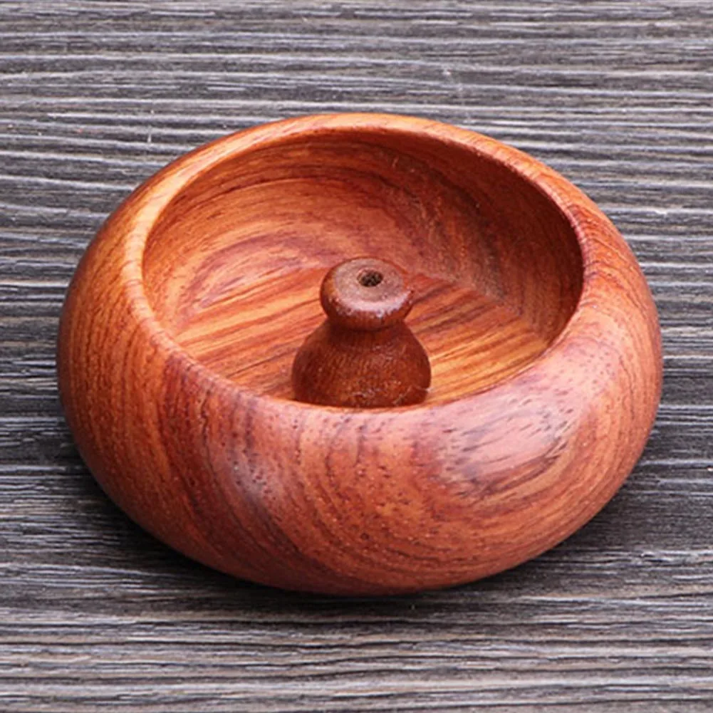 

Burma's Pear Rosewood Incenso Burner For Incense Sticks Censer With Wooden Stand Desk Encens Holder Decoration