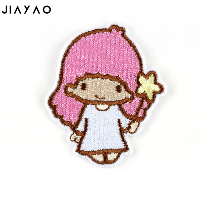 Вышитая нашивка с мультяшными животными ангелом наклейки сделай сам значок