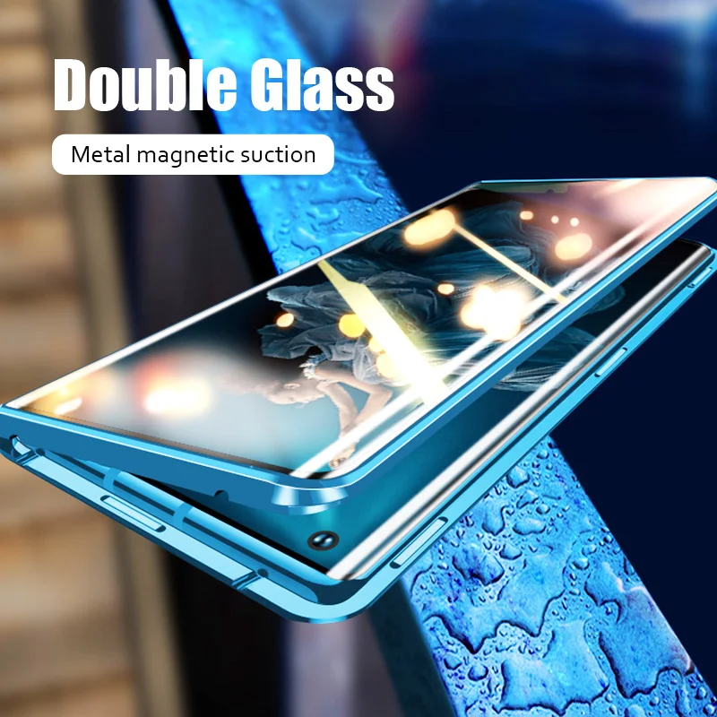 360 Full Cover Magnetic Phone Case for Honor 30 Pro 10i 20i Tempered Glass on Huawei 20 Lite Play 9A 8X View 10 | Мобильные телефоны