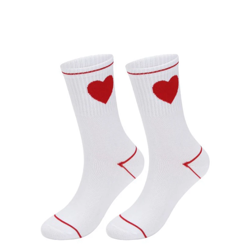 Классические полосатые носки для женщин длинные хлопковые до середины икры