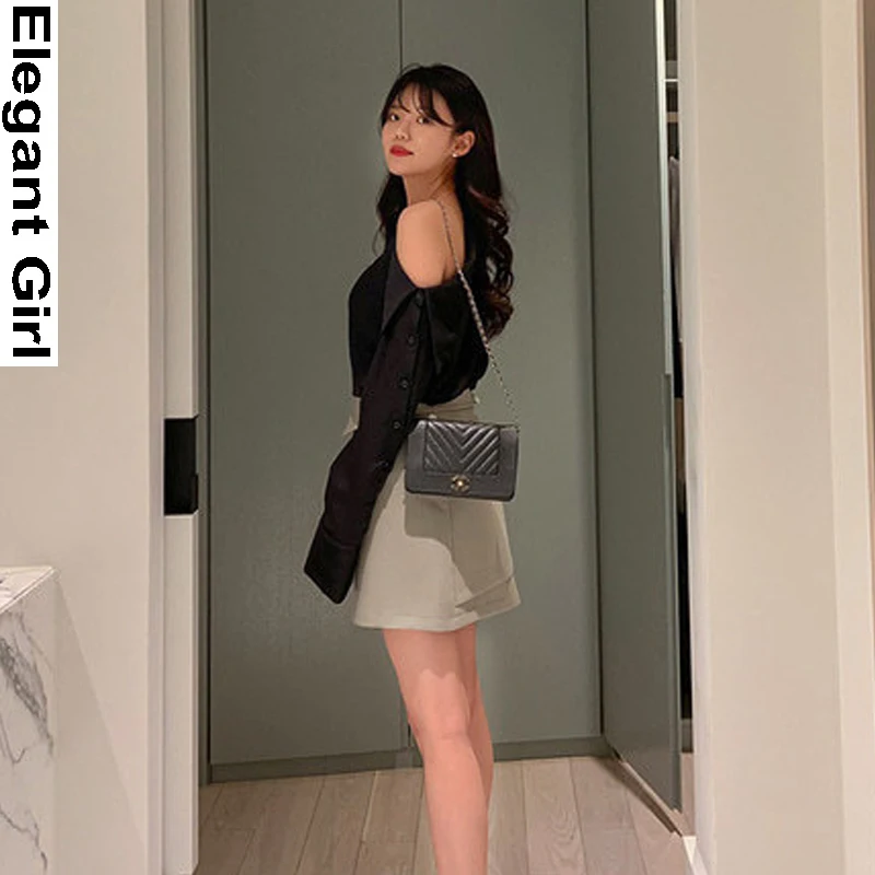

2021 Spring Sexy loose Shirt Blusas White Long Sleeve Fashion Women Blouse Skew Collar Mujer De Moda Clothes Ladies Tops