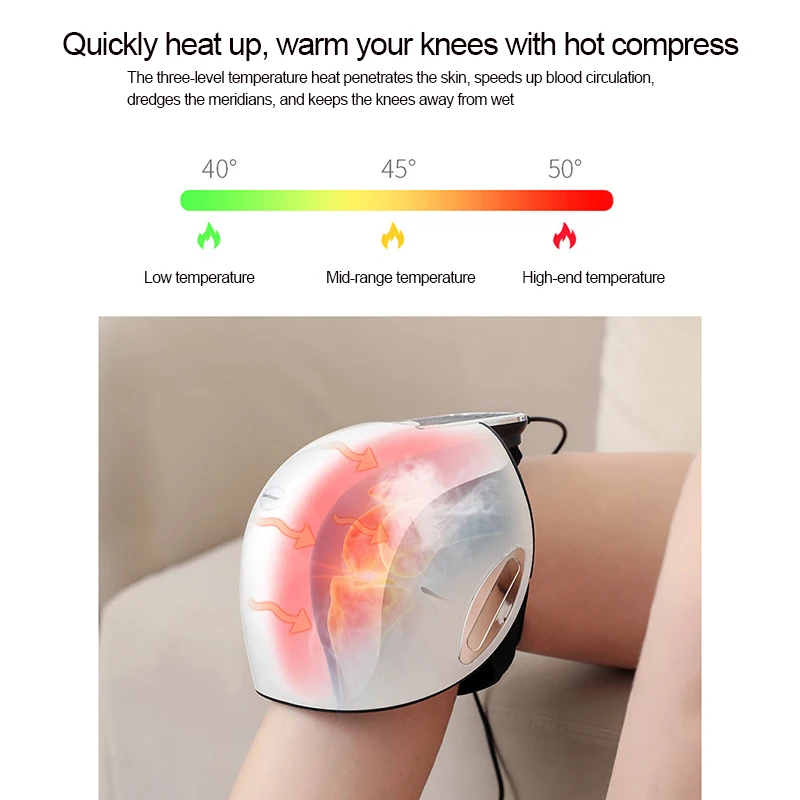 

Массажер коленный Электрический с подогревом, умный компрессор для массажа колена, лазерный инфракрасный прибор для снятия боли в локтях и ...