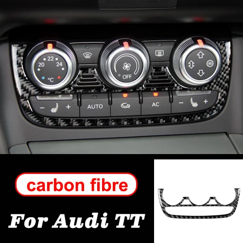 Air Panel Для Audi TT автомобильные стикеры s8n8j MK123 TTRS центральная консоль из углеродного волокна Воздушная Шестерня панель Выход Рулевое колесо аксессуары для салона автомобиля - Название цвета: Air Panel