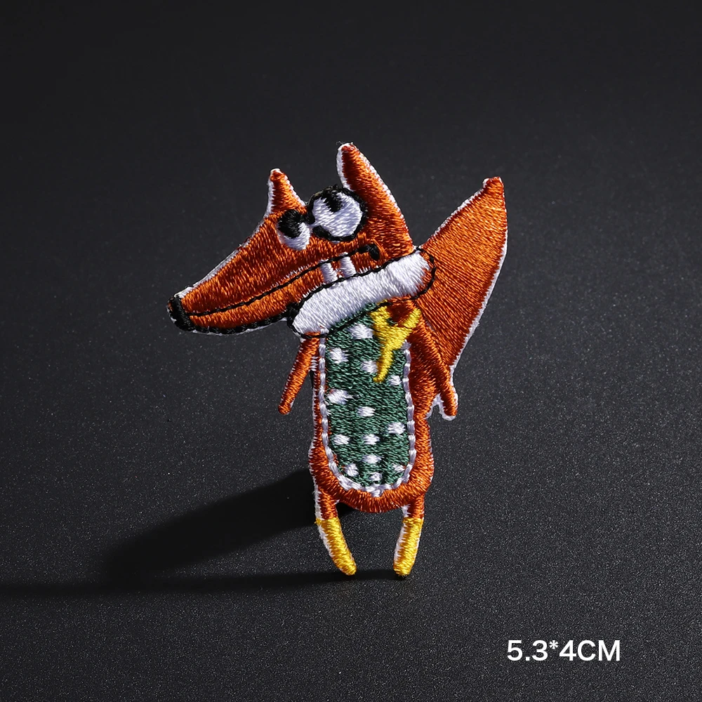 Мультяшная лиса Антилопа медведь животные нашивки Пальто сумка Украшение