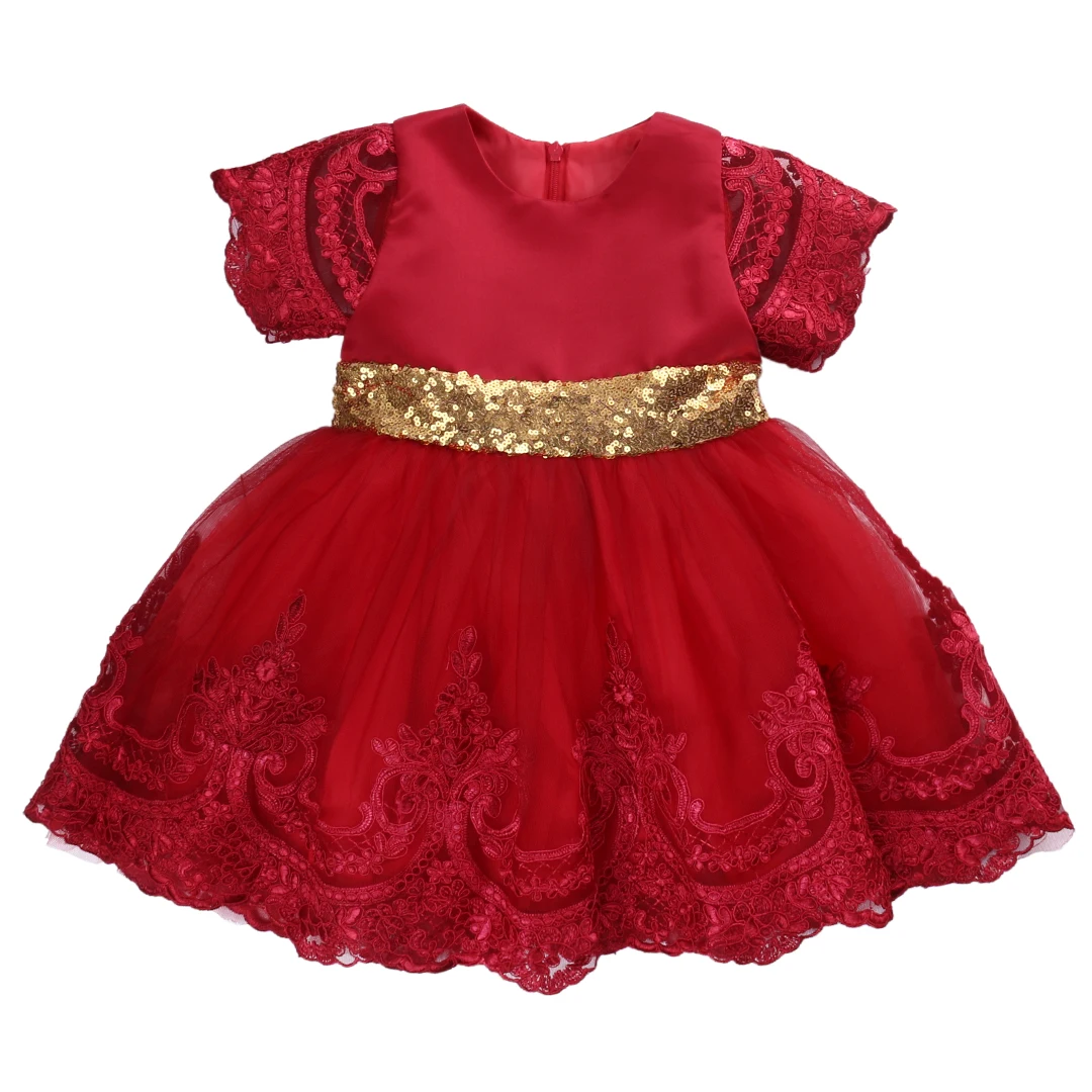 Emmababy одежда для маленьких девочек платье принцессы с коротким рукавом кружевное