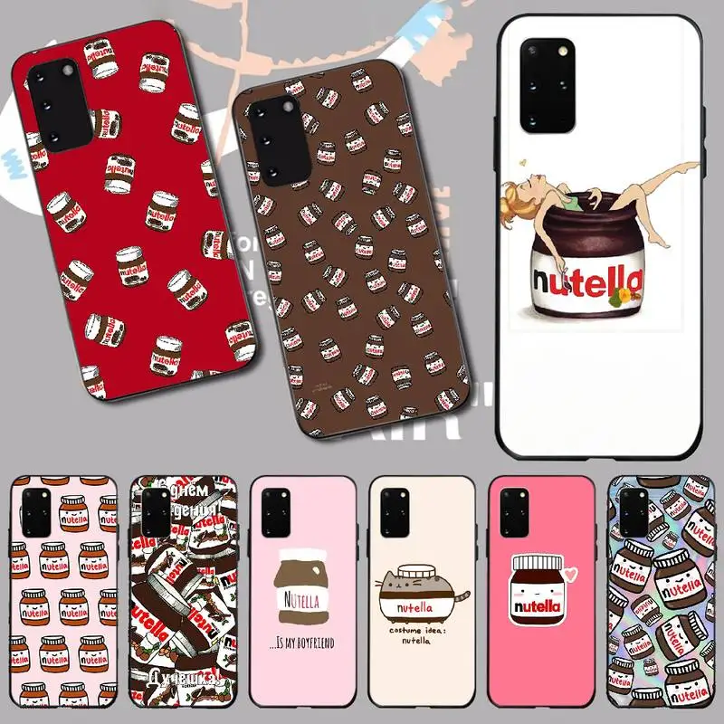 PENGHUWAN еды шоколада Tumblr Nutella черный мягкий термополиуретановый Чехол для
