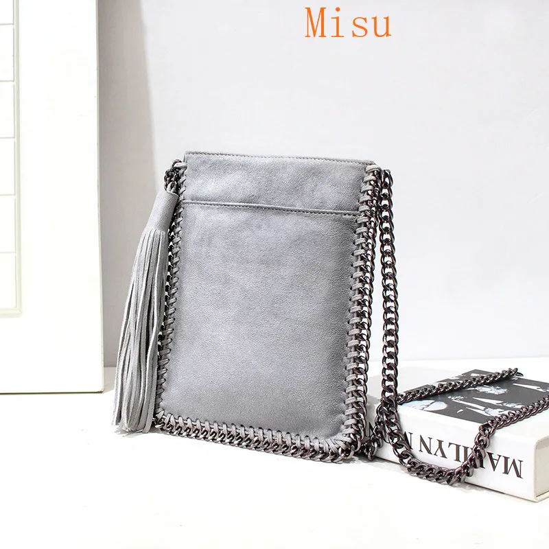 

2020 Brand New Casual Tassel Women Bag Shoulder Messenger Chain Bag Soft Bag College Style Soft Lady Bag