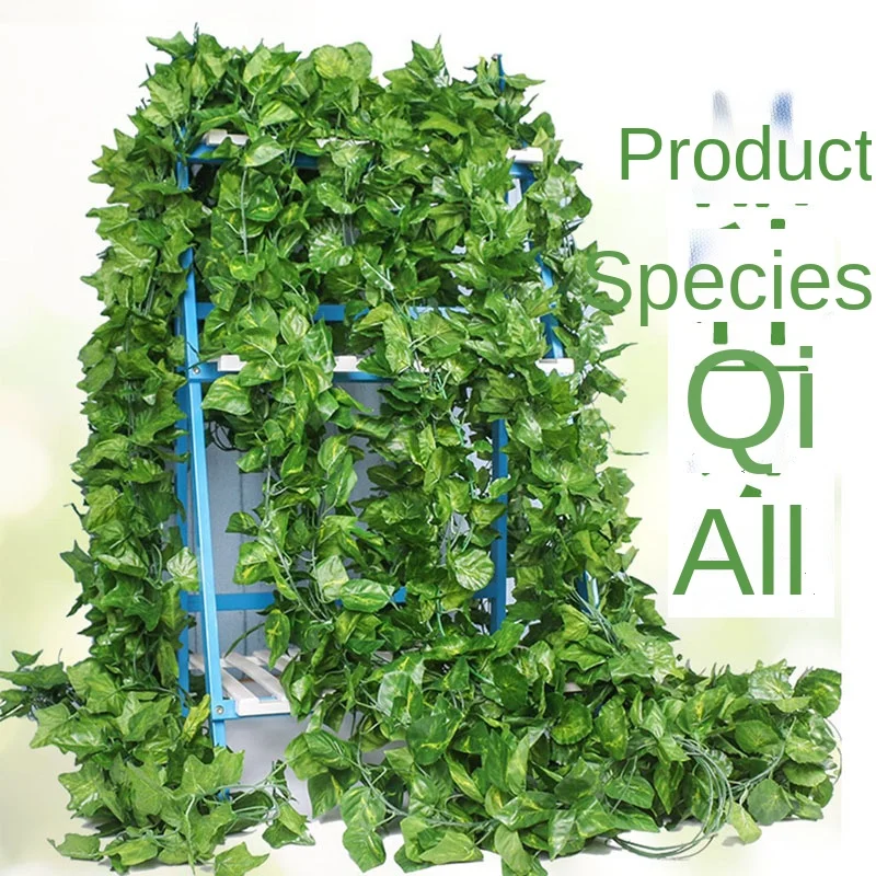 Hojas de uva artificiales, decoraci&oacute;n de enredadera verde, enredadera de rat&aacute;n, planta verde de rat&aacute;n, 24 piezas-2