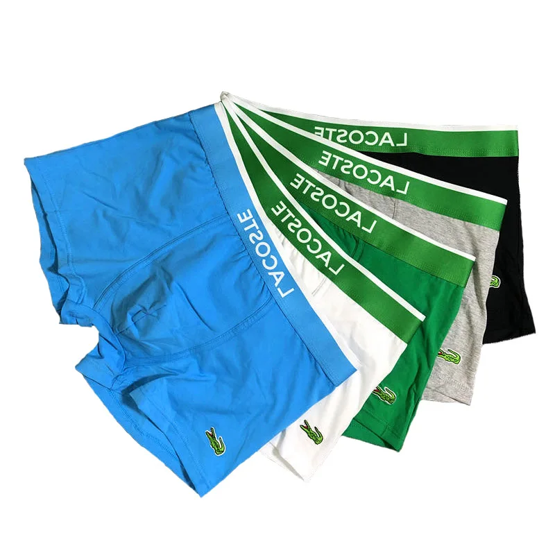 

3pcs Cotton Underwear Men's U Convex Pouch Boxer Underpants Male Plus Size Homewear Soft Shorts Panties Cuecas