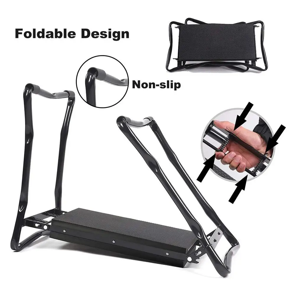 

Garden Kneeler Folding Garden Stool With Tools Storage Bags Sturdy Foldable Bench EVA Foam Kneeling Pad Garden Chairs Supplies